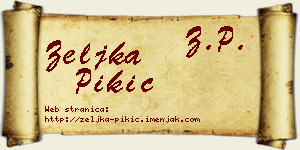 Željka Pikić vizit kartica